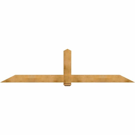 Ekena Millwork Eugene Rough Sawn Timber Gable Bracket, Western Red Cedar, 108"W x 27"H x 6"D x 6"F, 6/12 Pitch GBW108X27X0606EUG00RWR